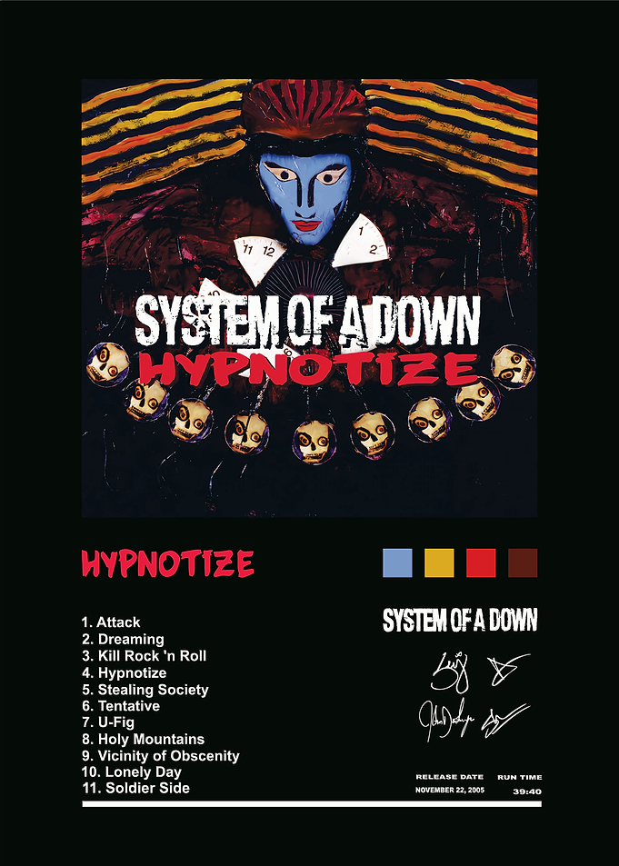 System of a Down Hypnotize Poster