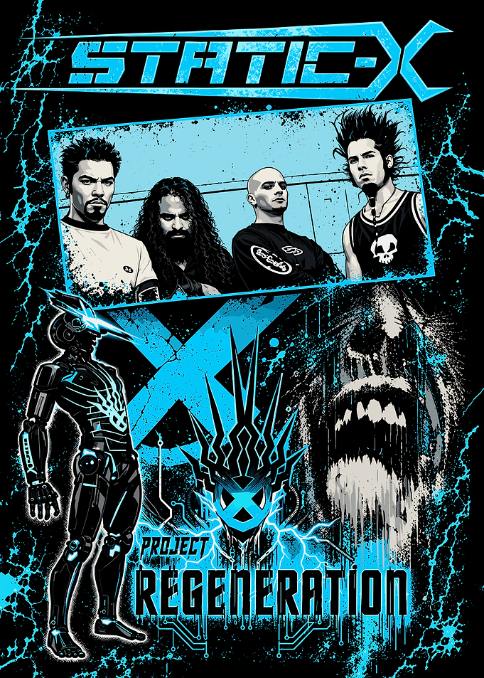 Static-X Project Regeneration Band Poster