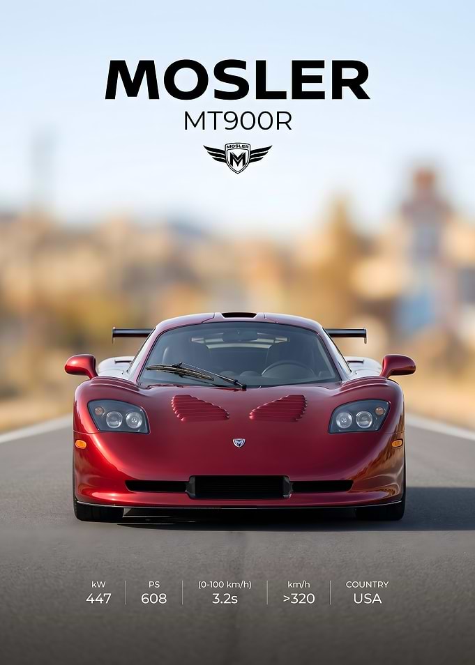 Mosler MT900R Supercar Poster