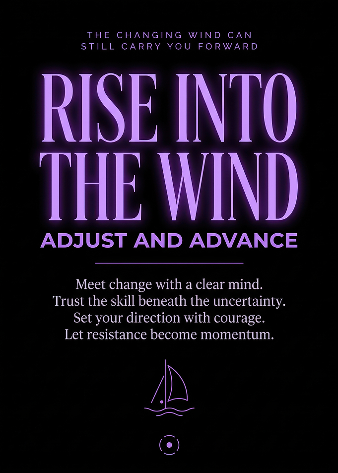 Rise Into The Wind Inspirational Poster