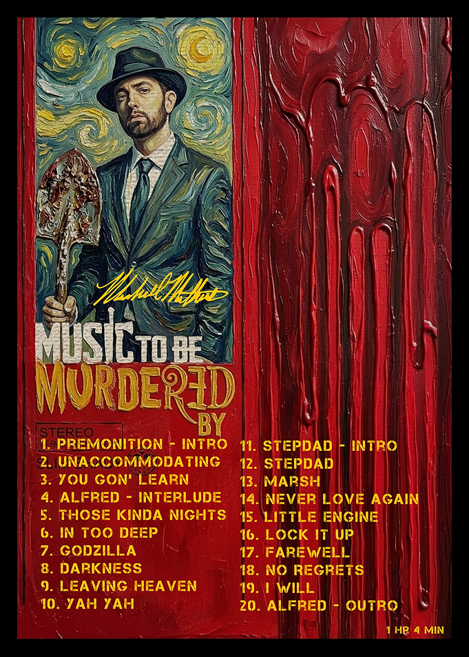 Eminem Music To Be Murdered By Poster