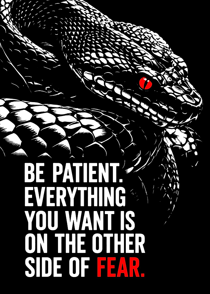 Inspirational Snake Quote Poster