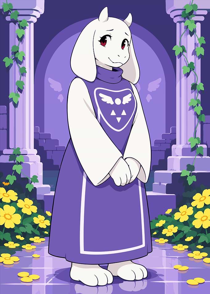 Toriel from Undertale Pixel Art