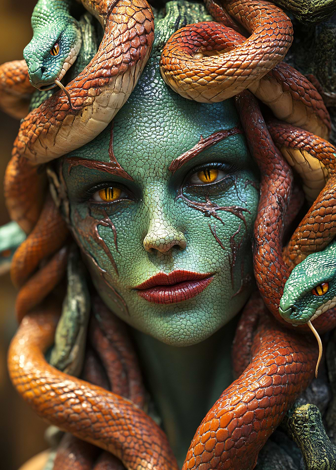 Medusa Gorgon Portrait