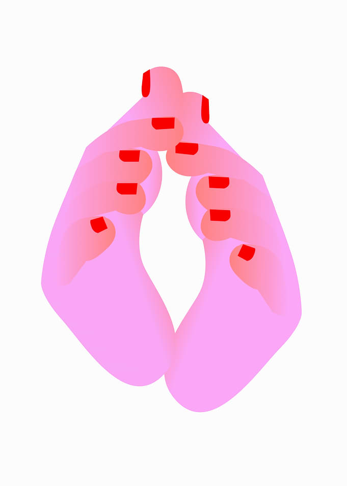 Pink feet