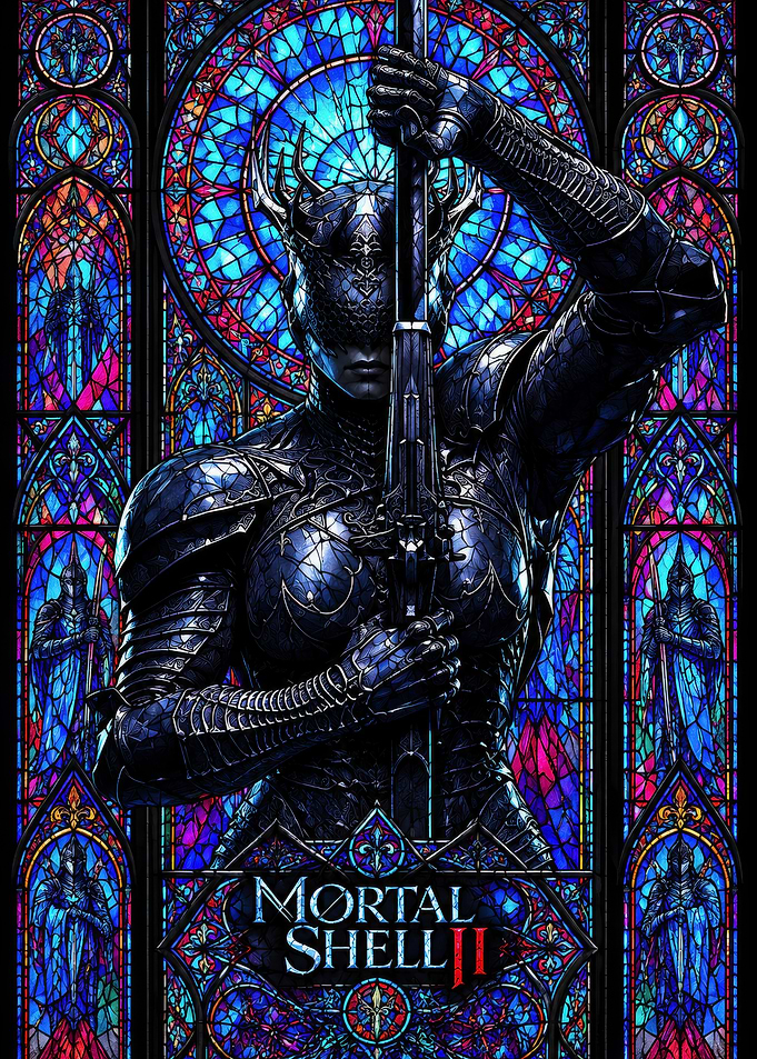 Mortal Shell II Stained Glass Poster