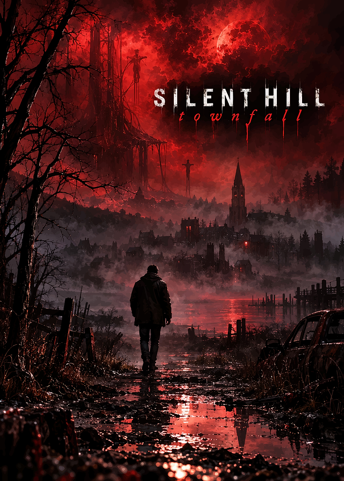 Silent Hill Townfall Horror Poster