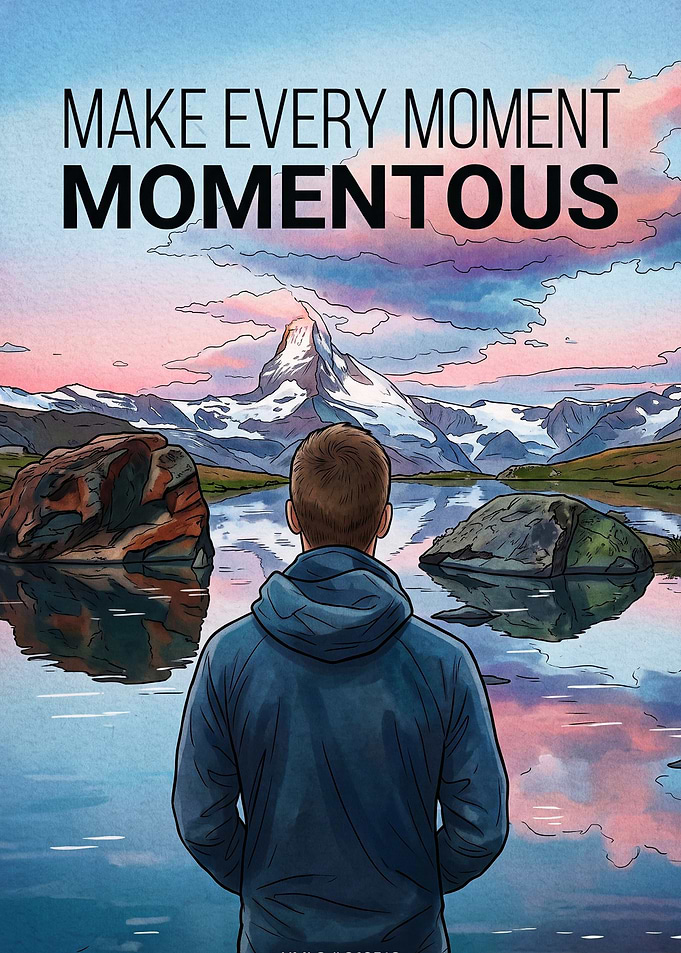 Motivation Mountain Landscape Poste