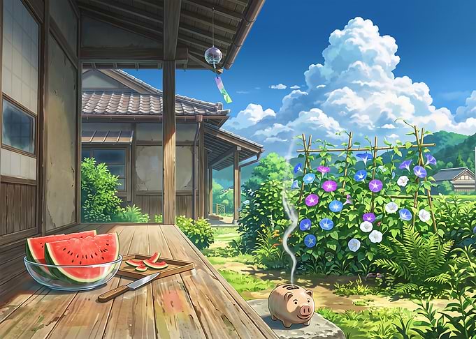 Summer Day at a Japanese House
