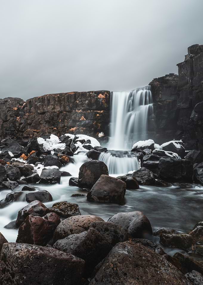 Oxararfoss Waterfall in Iceland