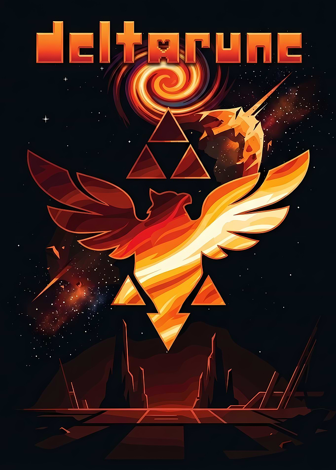 Deltarune Delta Rune Space Poster