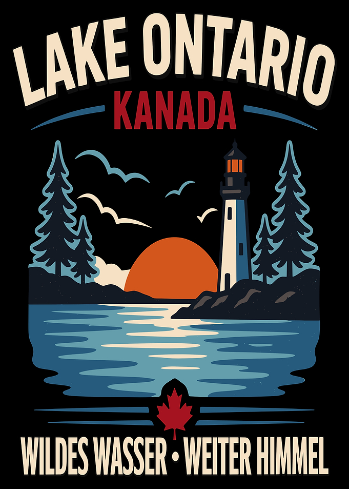 Lake Ontario Canada Vintage Travel Poster