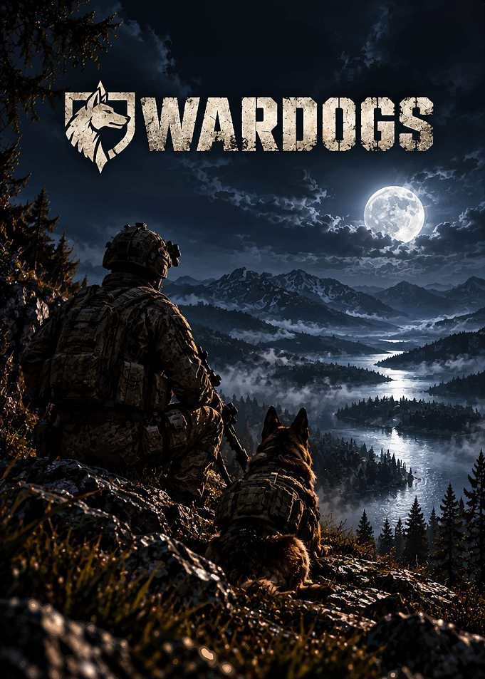 Wardogs Military Soldier and Dog Poster