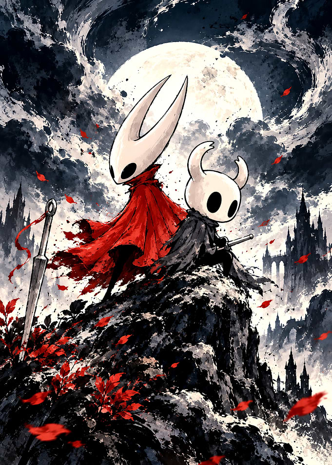 Hornet and The Knight Hollow Knight