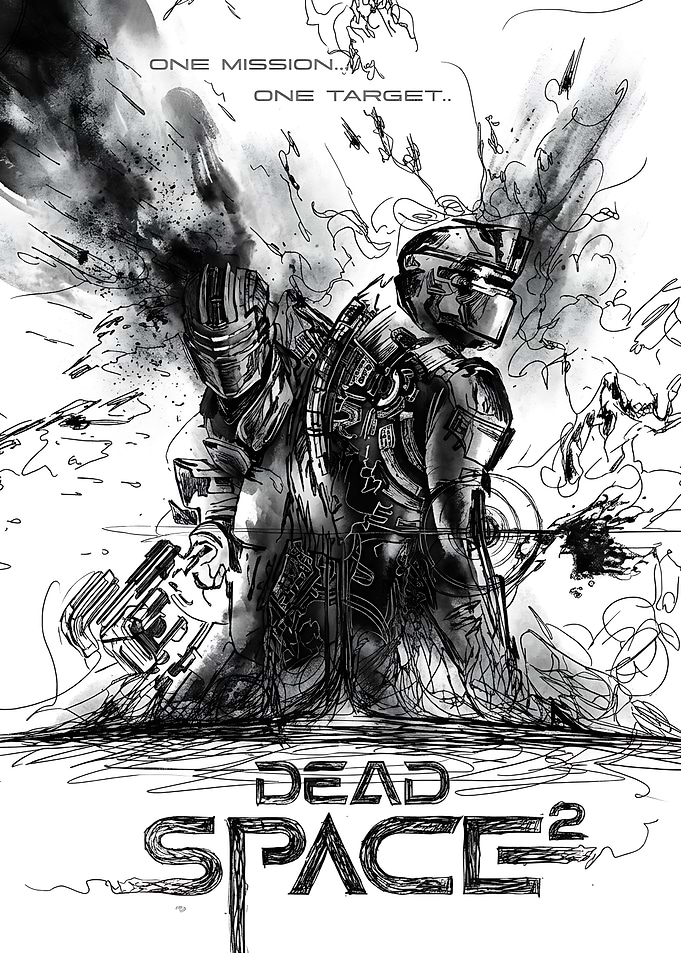 Dead Space 2 Sketch Poster
