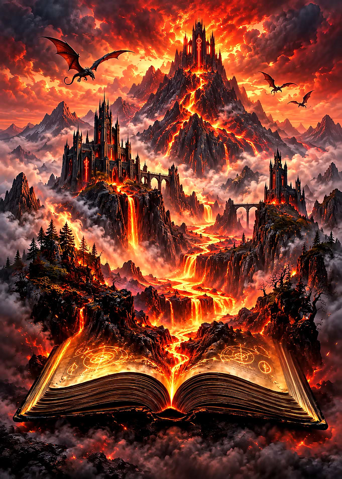 Magical Book of Volcanic Realms