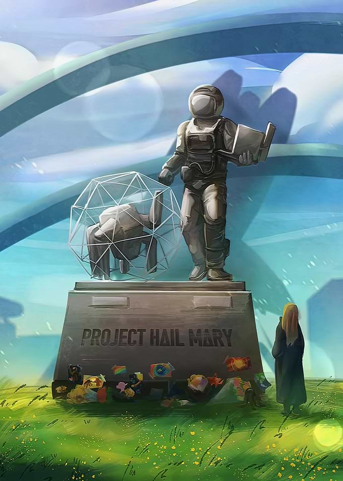 Project Hail Mary Memorial Statue