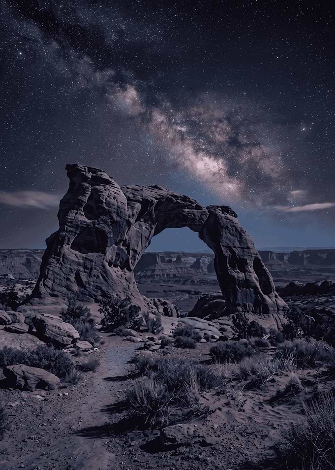 Milky Way Over Mesa Arch
