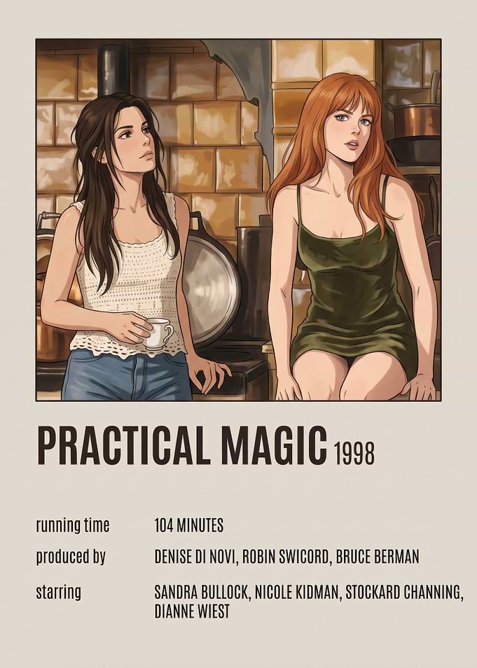 Practical Magic Minimalist Movie Poster