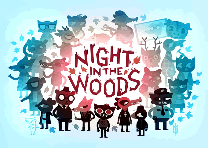 Night in the Woods Landscape Poster
