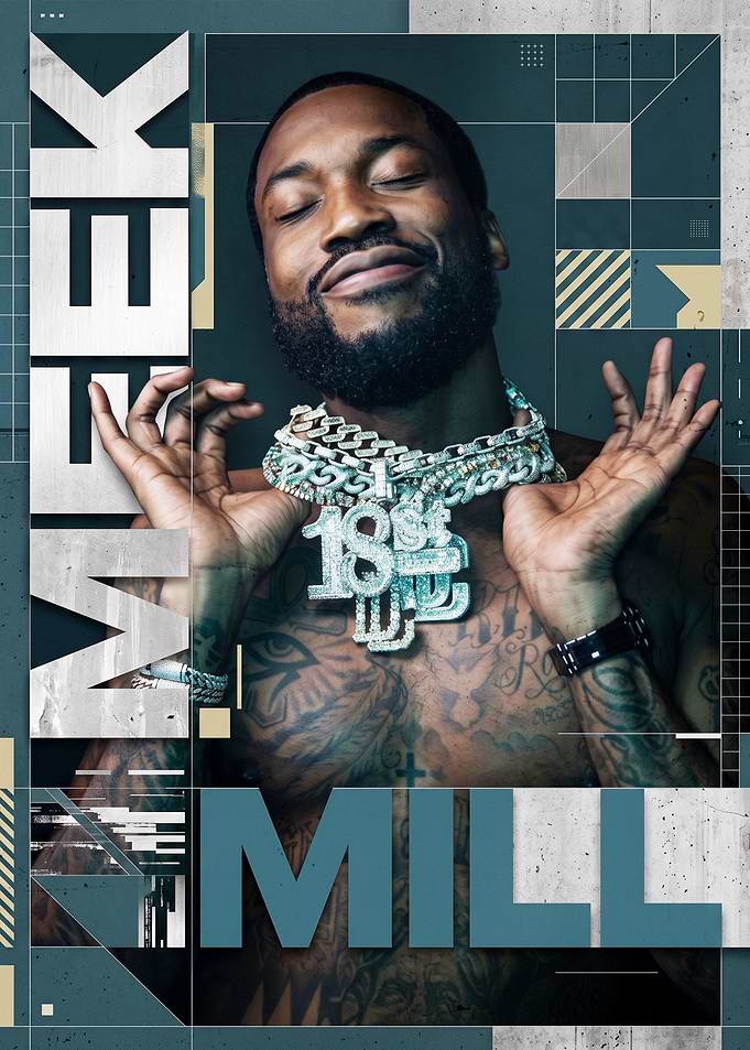Meek Mill Portrait Poster