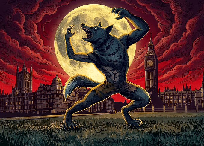 Werewolf in London Under Full Moon