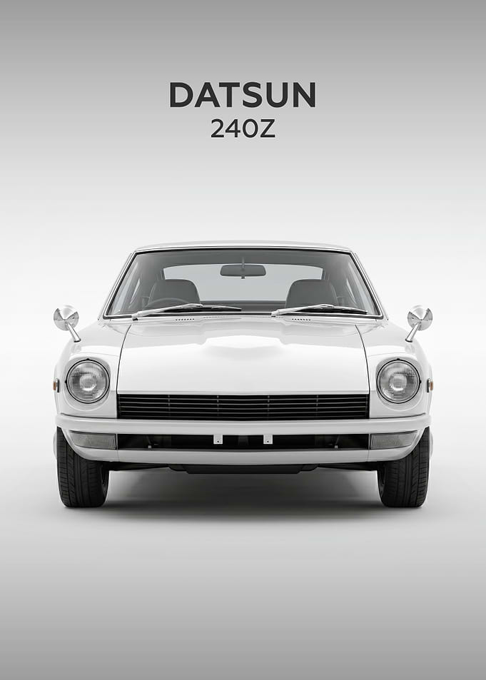 Minimalist Datsun 240Z Front View