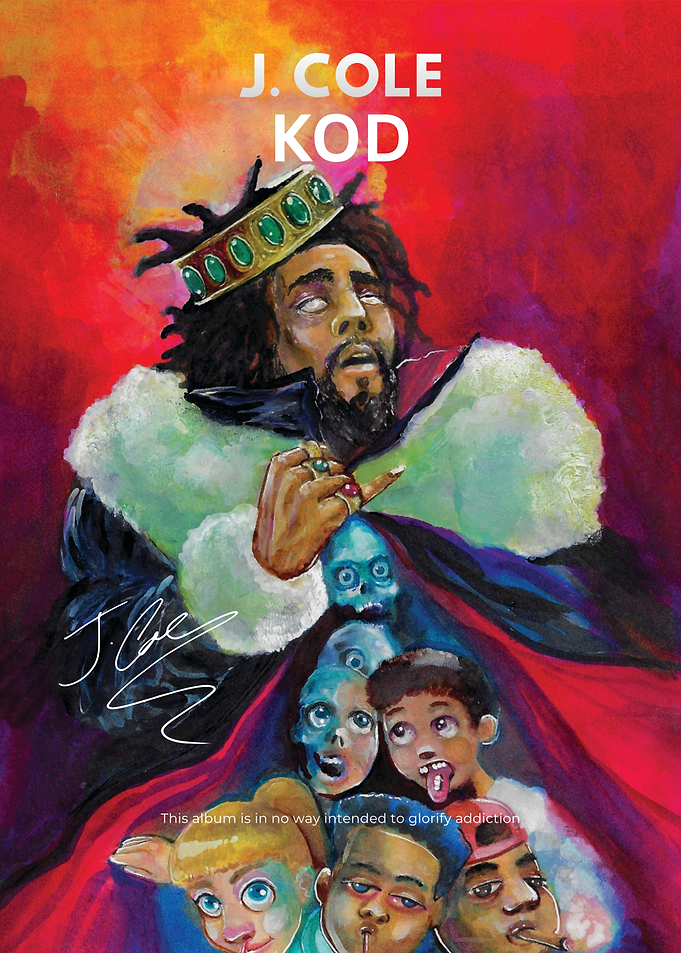 J. Cole KOD Album Cover Art
