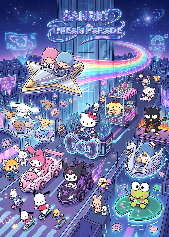 Sanrio Dream Parade Cyberpunk City