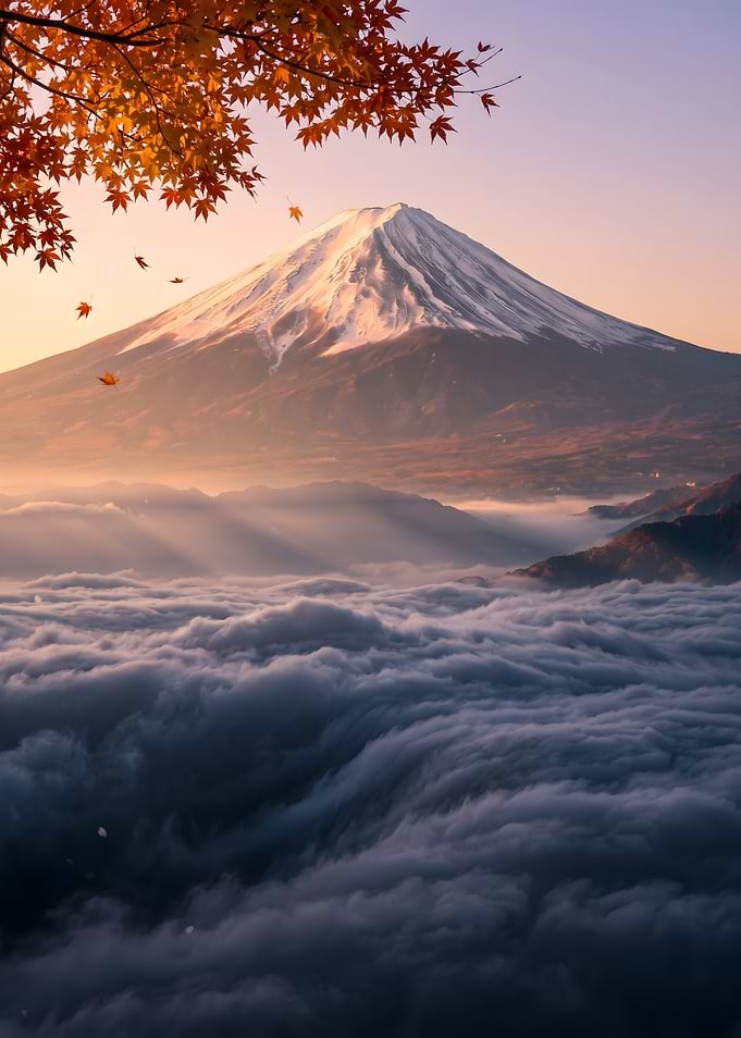 Mount Fuji Above Sea of Clouds