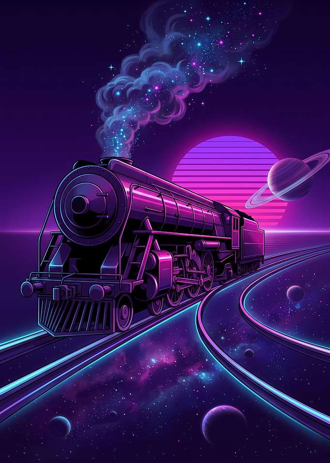 Neon Express Through the Cosmos