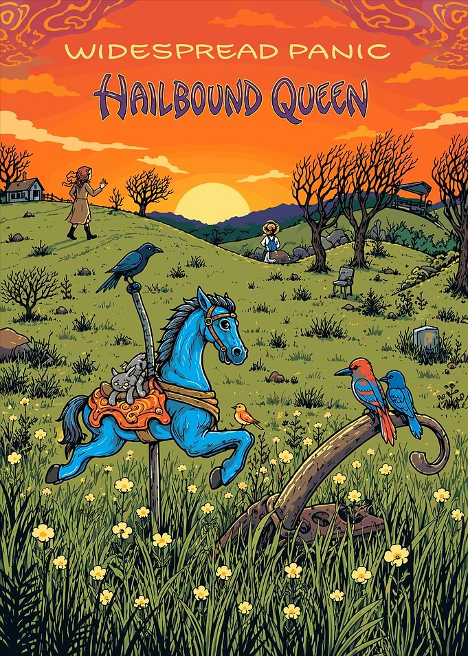 Widespread Panic Hailbound Queen Poster