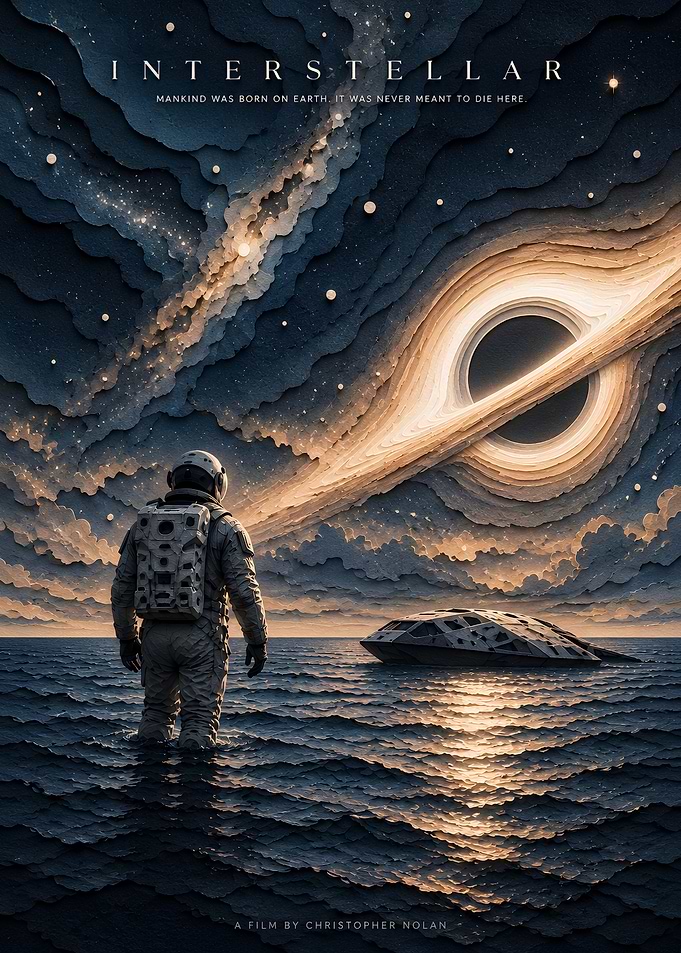 Interstellar Movie Poster Art