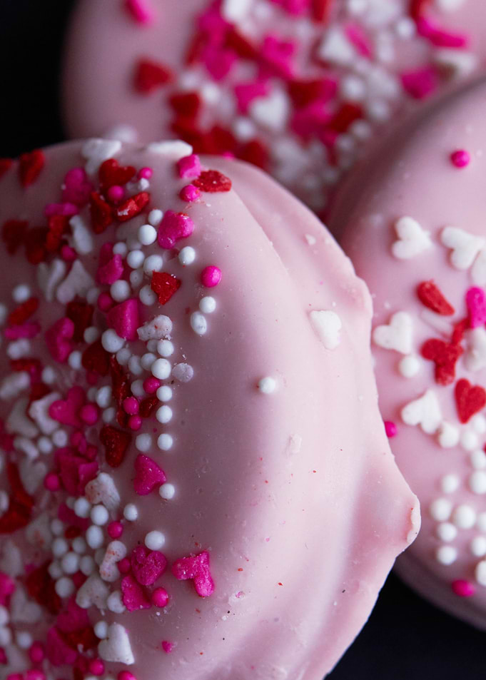 Pink Chocolate Cookies