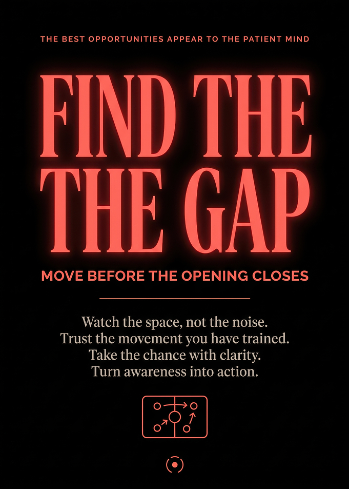 Find The Gap Motivational Sports Poster