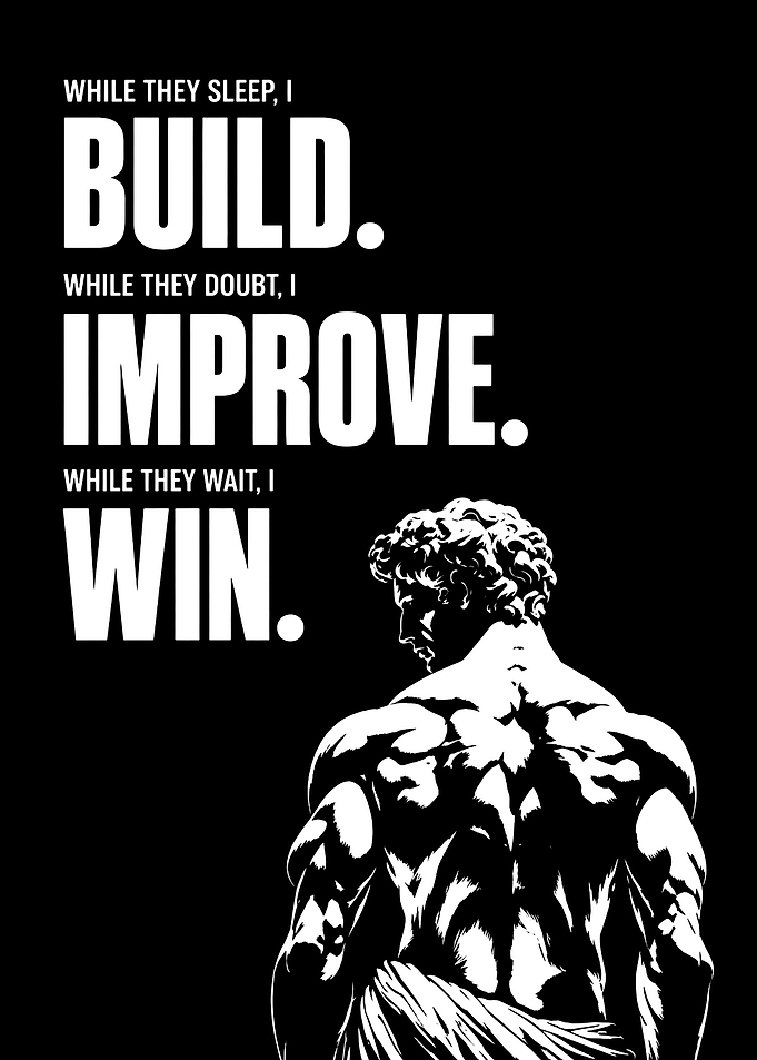 Inspirational Stoic Fitness Poster