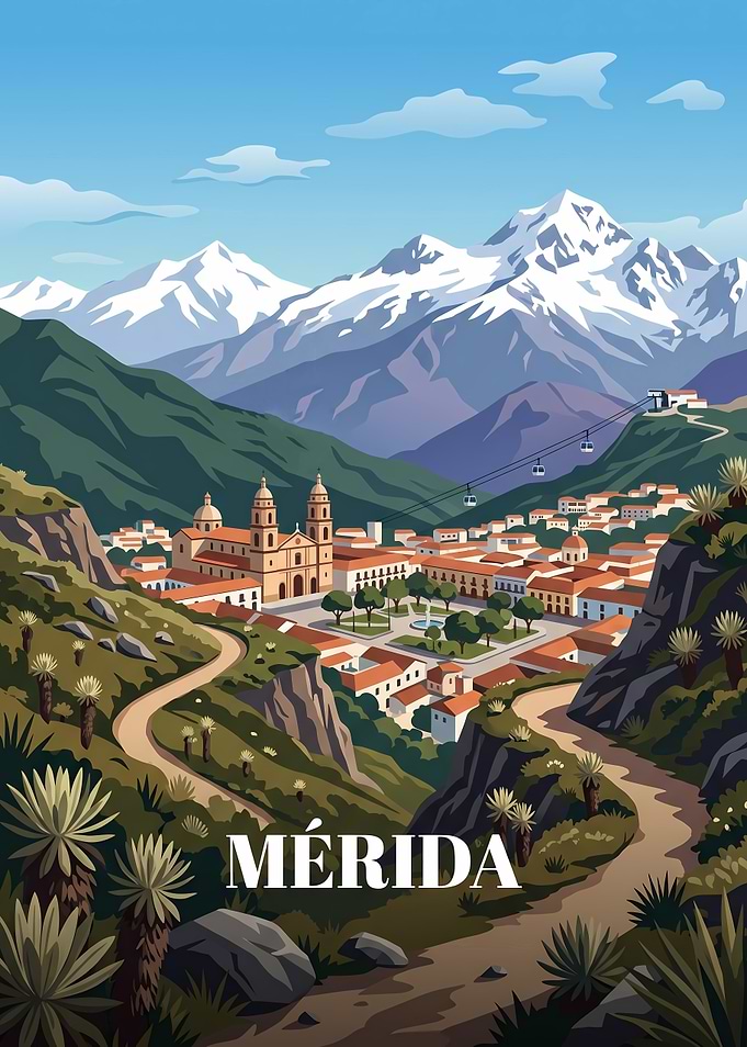 Vintage Travel Poster of Merida