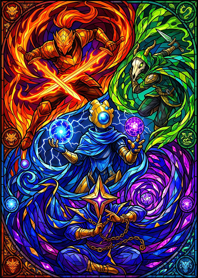 Stained Glass Slay the Spire II Character Game Art