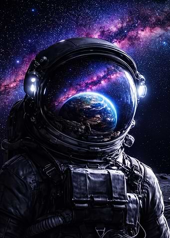 Astronaut Galaxy Space Cosmic Art
