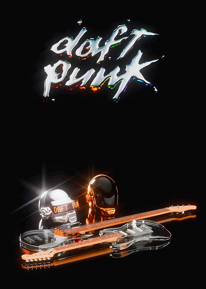 Daft Punk Music Tribute Poster