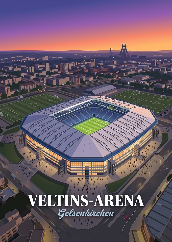 Veltins-Arena Gelsenkirchen Stadium Poster