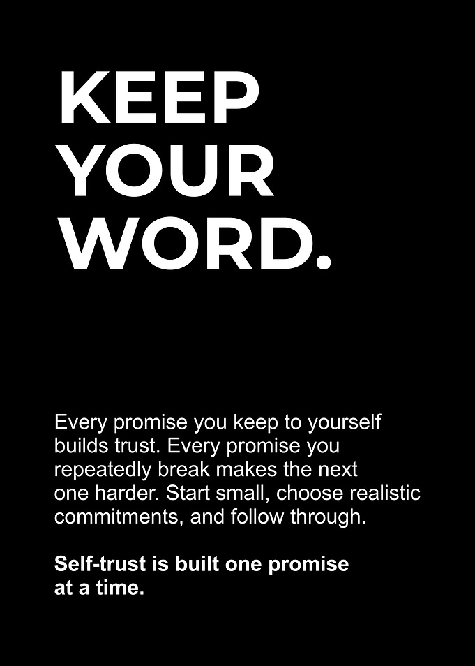 Keep Your Word Inspirational Quote Poster