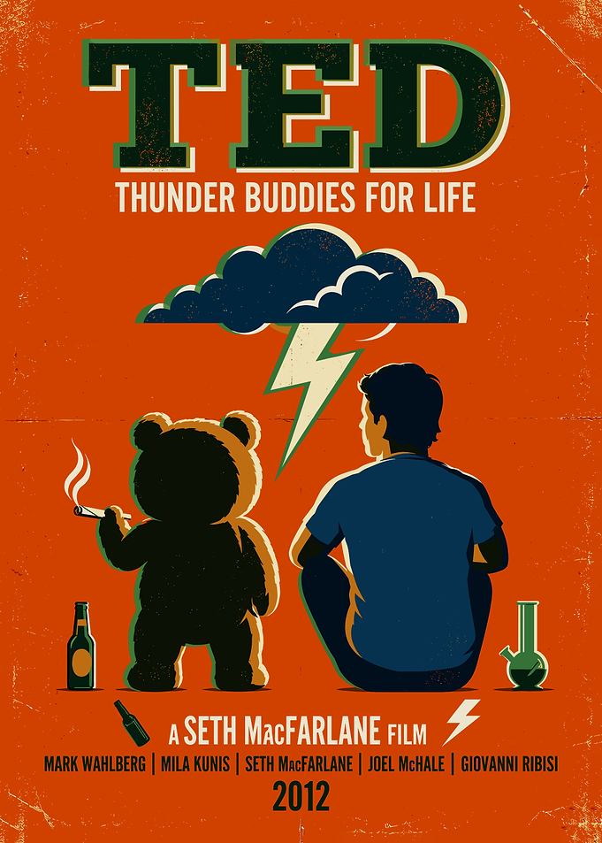 Ted Movie Minimalist Poster