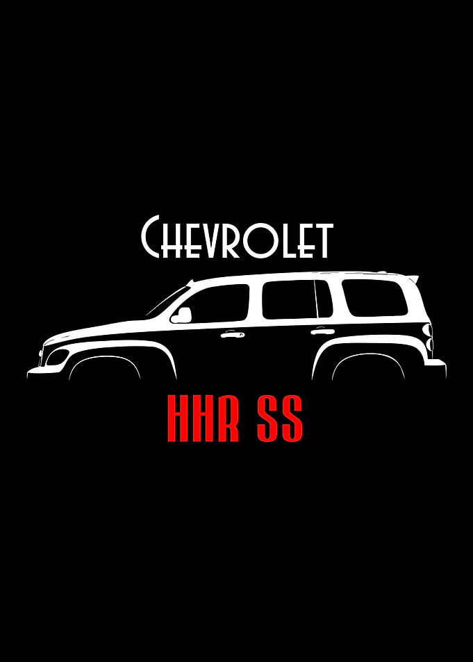 Chevrolet HHR SS Minimalist Car Silhouette