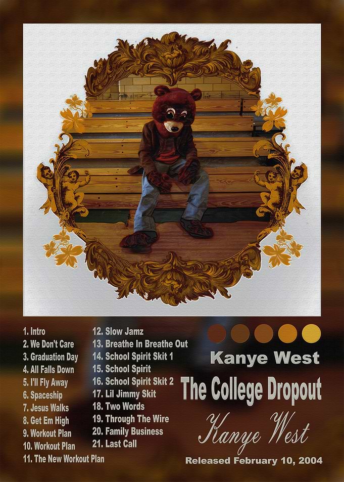 Kanye West The College Dropout Poster