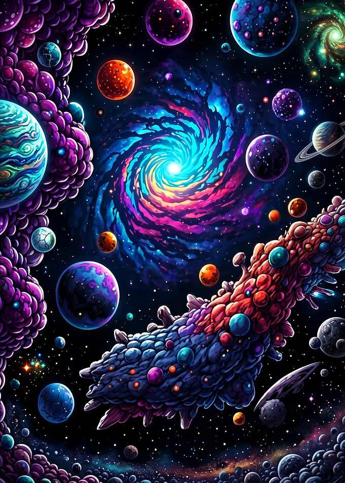 Cosmic Galaxy Nebula Psychedelic Ar