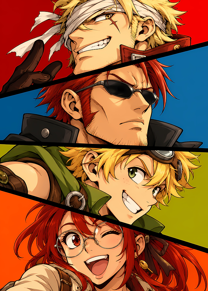 Anime Character Collage Portrait