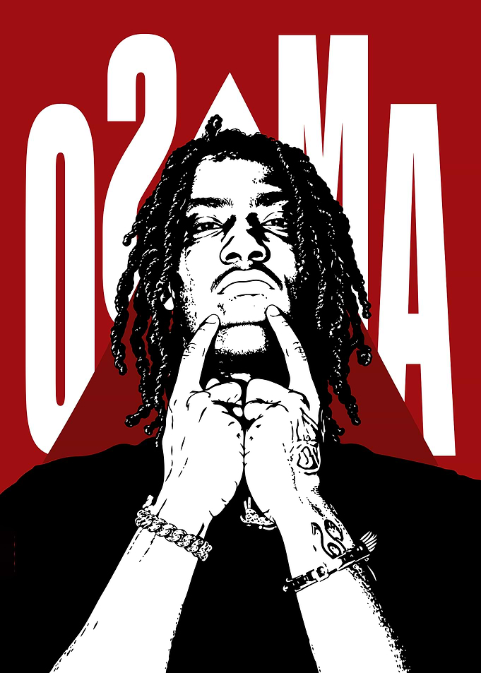 OsamaSon Graphic Portrait Poster