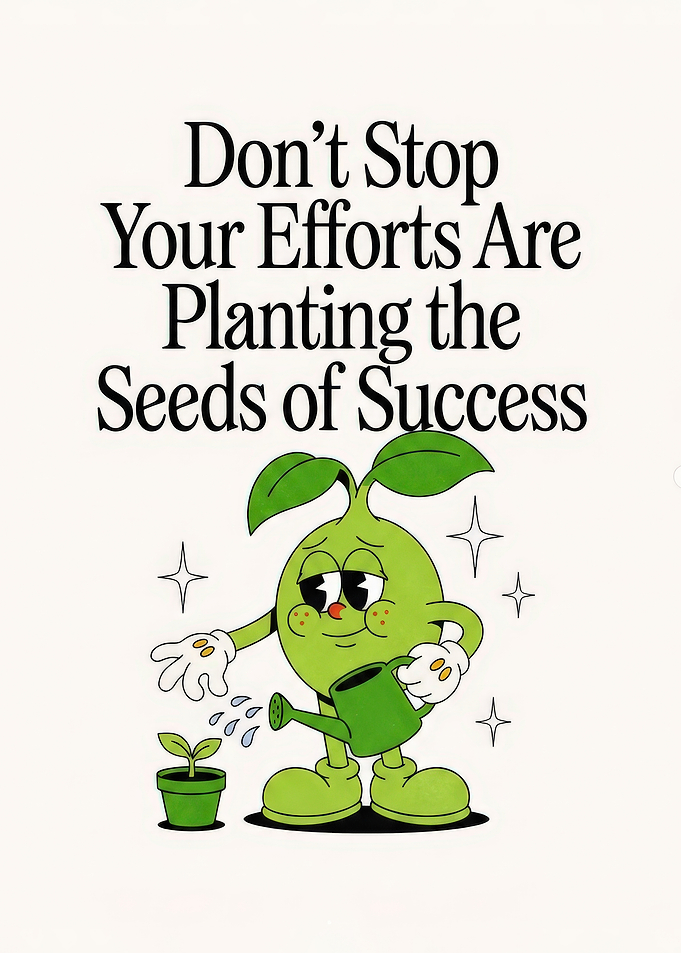 Planting Seeds of Success Motivational Poster