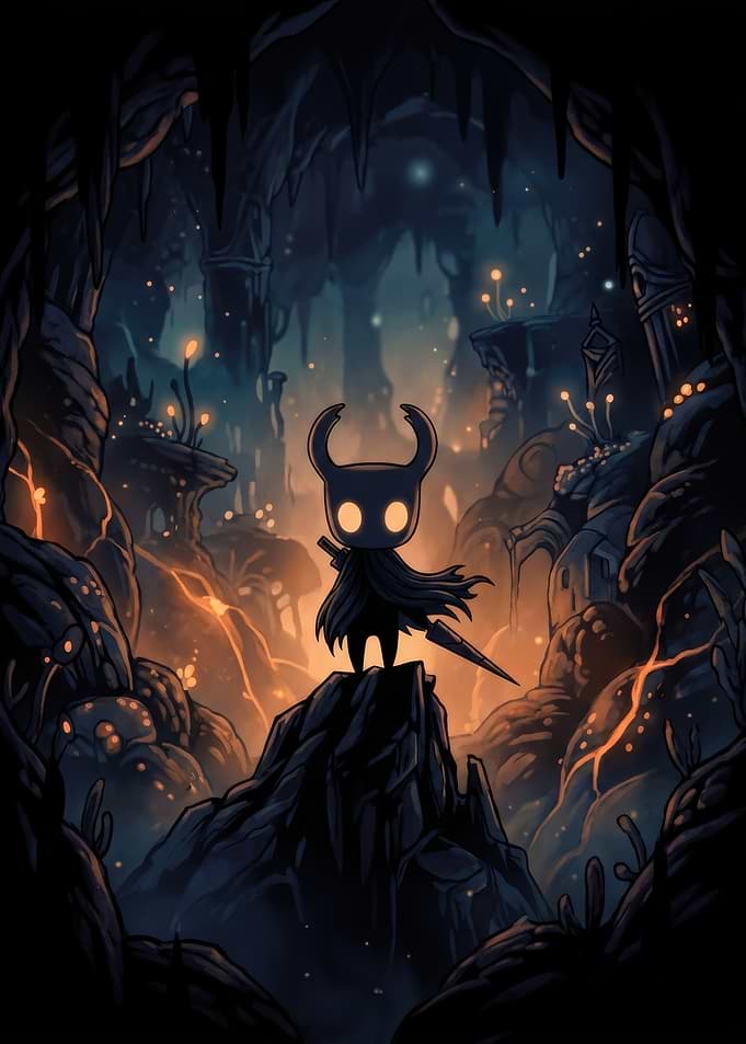 The Knight in Hollow Knight